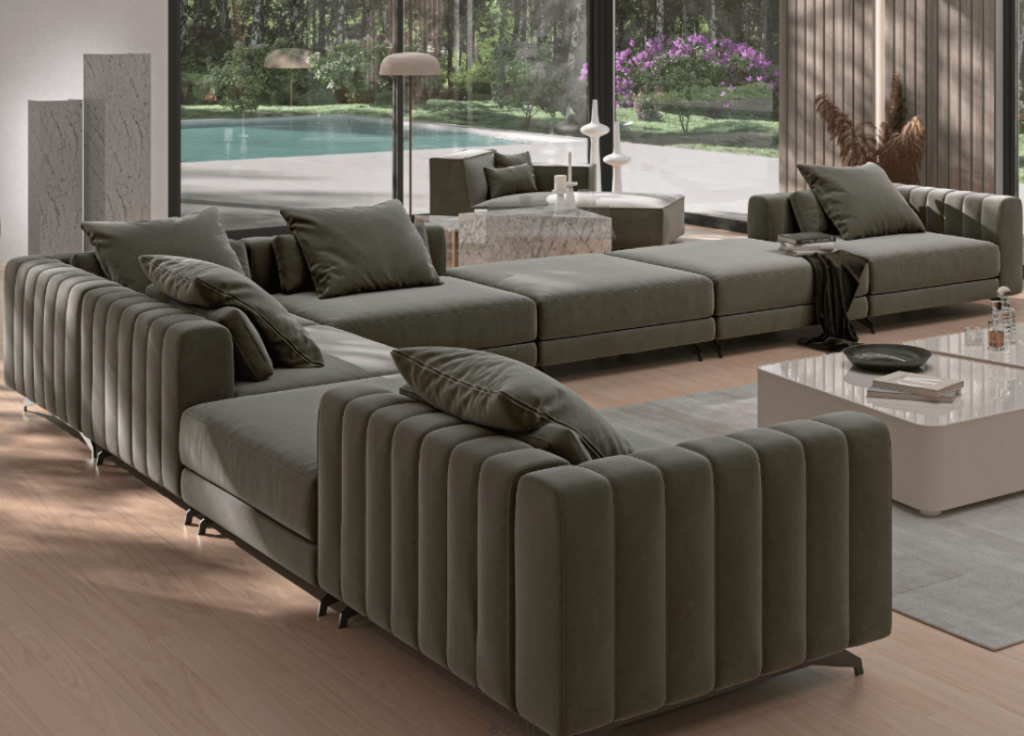 A comfortable and stylish sofa will decorate your home and give it a feeling of luxury