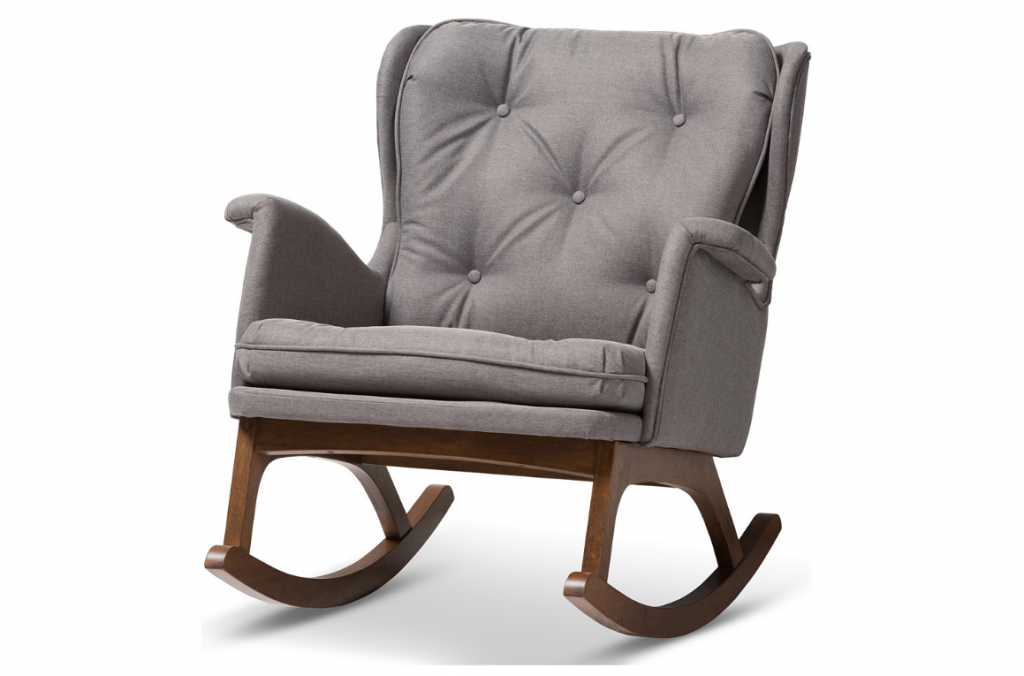 Baxton™ - Maggie Mid-Century Modern Rocking Chair
