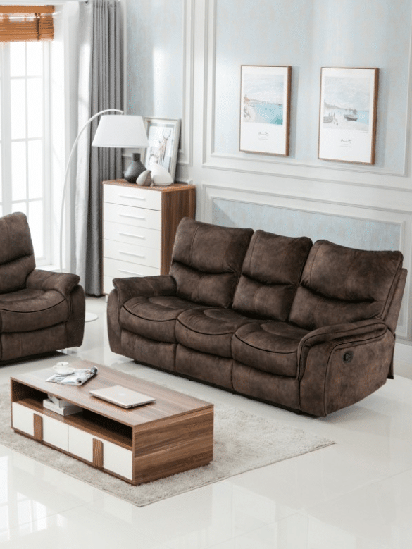 GUF™ 7167 - Dark Brown Sofa Set
