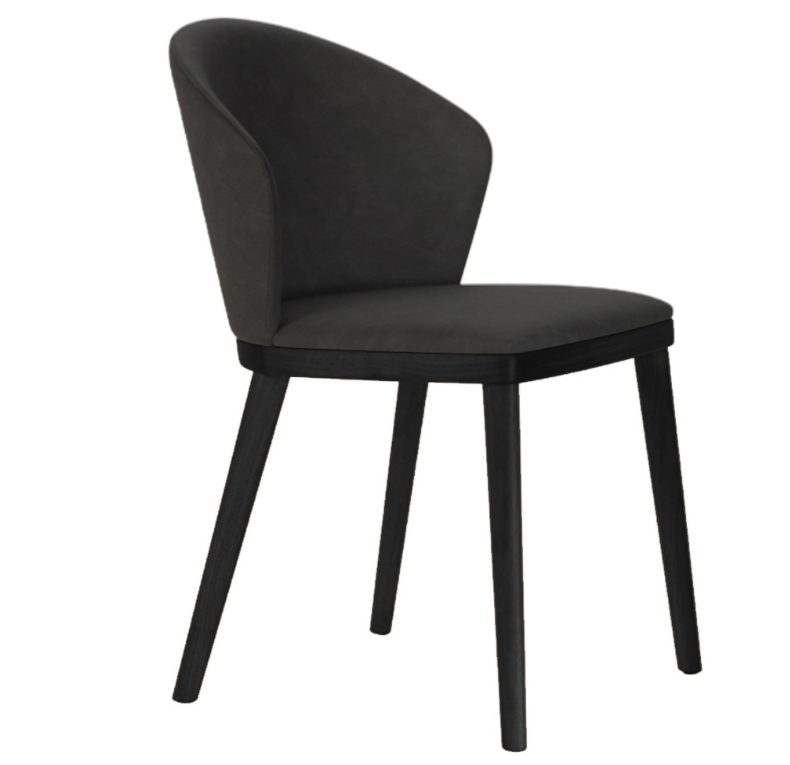 Bellini™ Achele Dining Chair Set of 2 - Anthracite - a comfortable dining chair in black