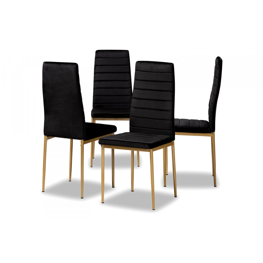 Baxton - Armand Modern 4-Piece Dining Chair Set