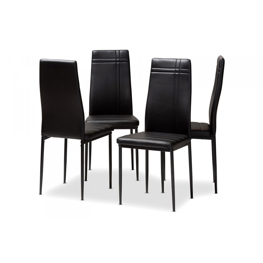 Baxton - Matiese Modern 4-Piece Dining Chair Set