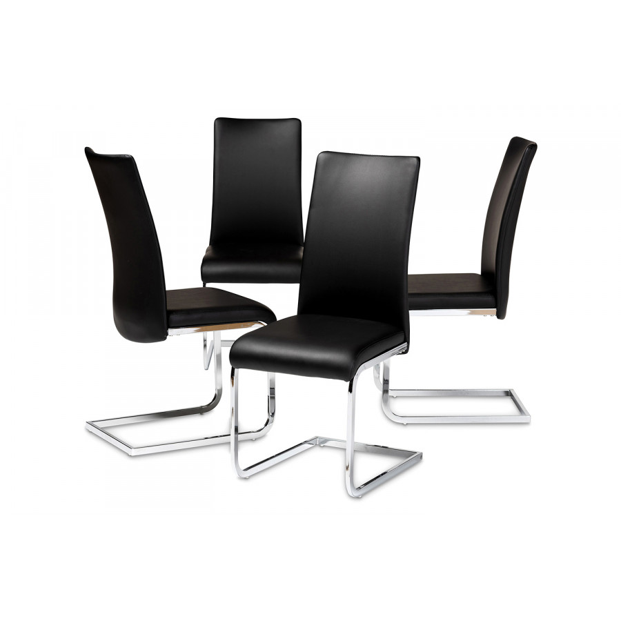 Baxton - Cyprien Modern 4-Piece Dining Chair Set