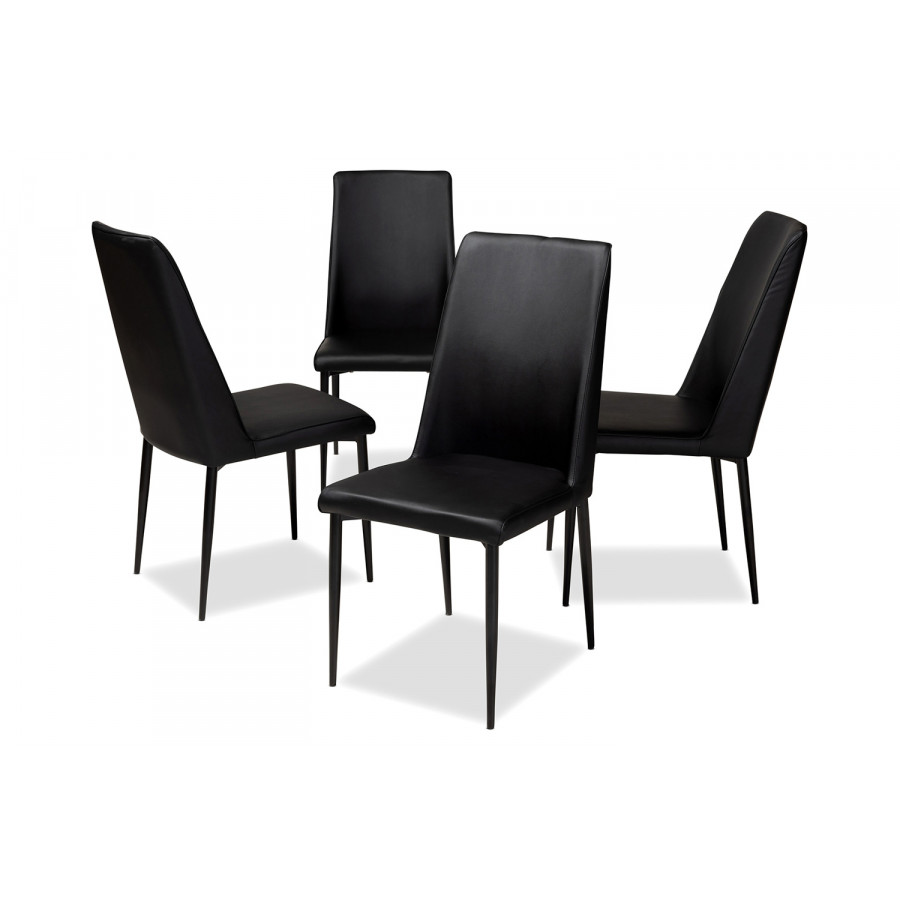 Baxton - Chandelle Modern 4-Piece Dining Chair Set