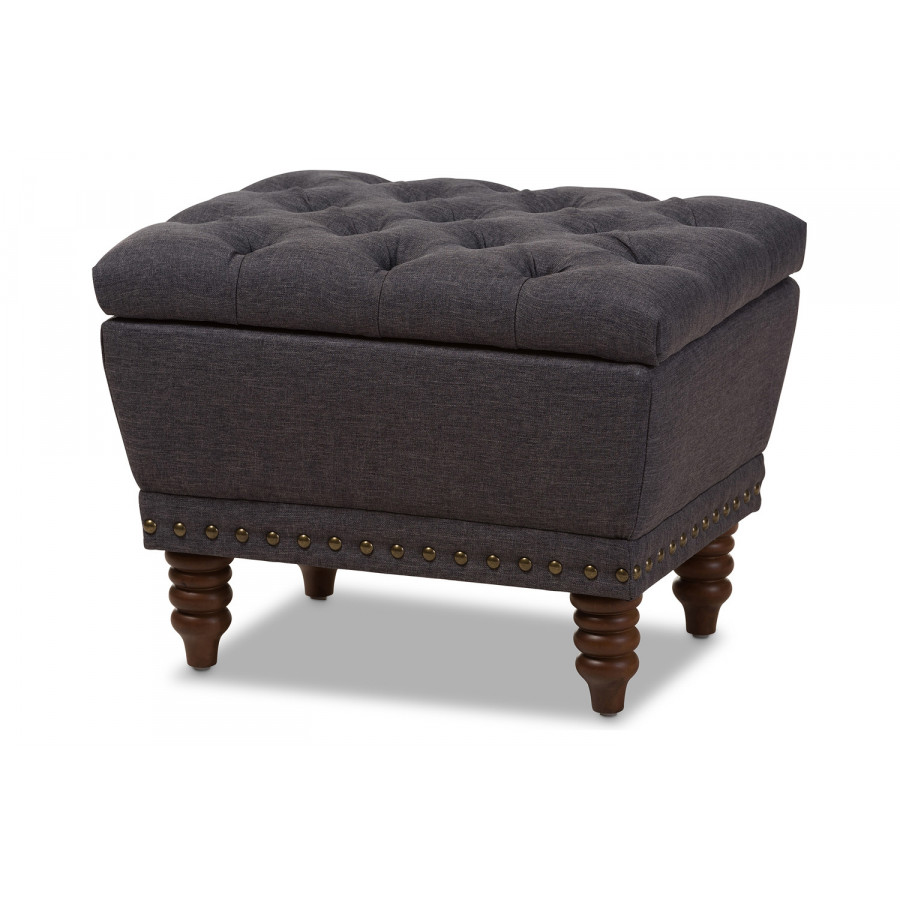 Baxton - Annabelle Modern Storage Ottoman