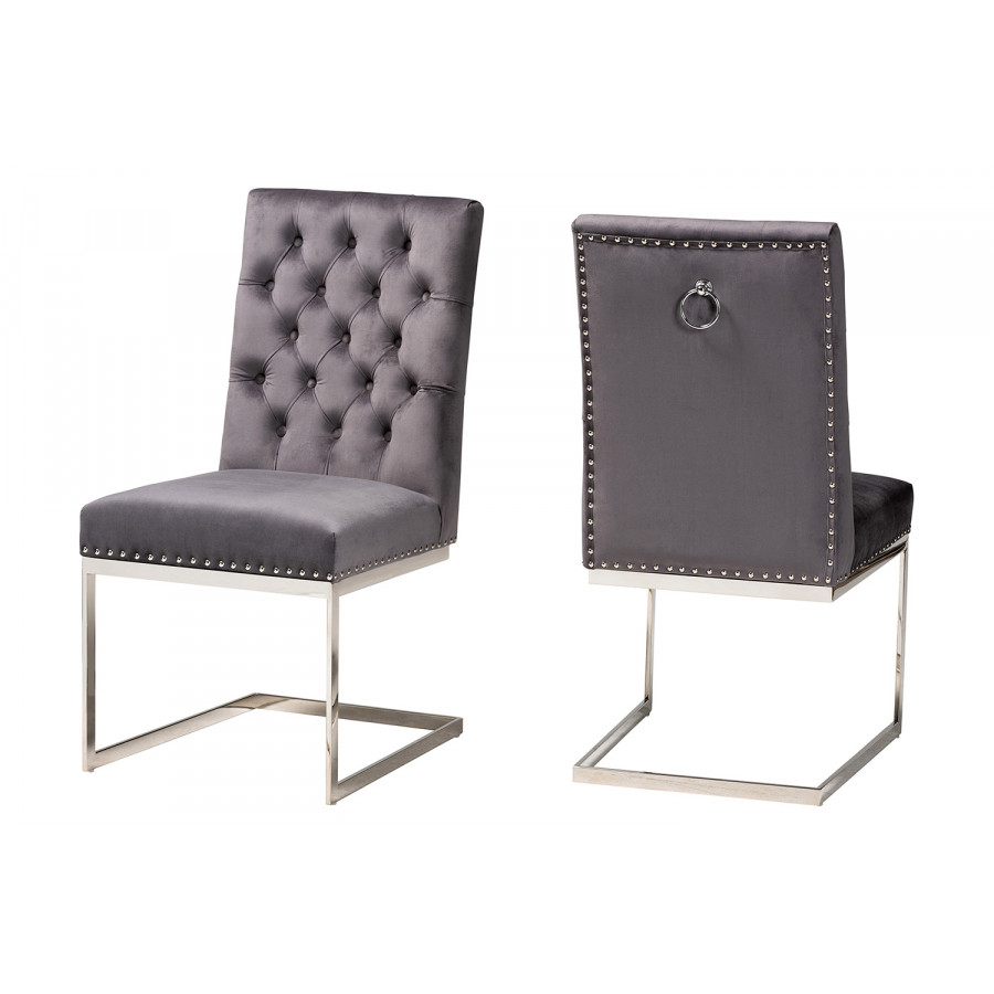 Baxton - Sherine Contemporary Glam Dining Chair Set