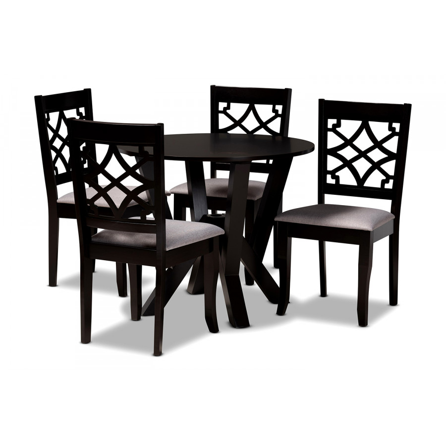 Baxton - Alisa Modern 5-Piece Dining Set