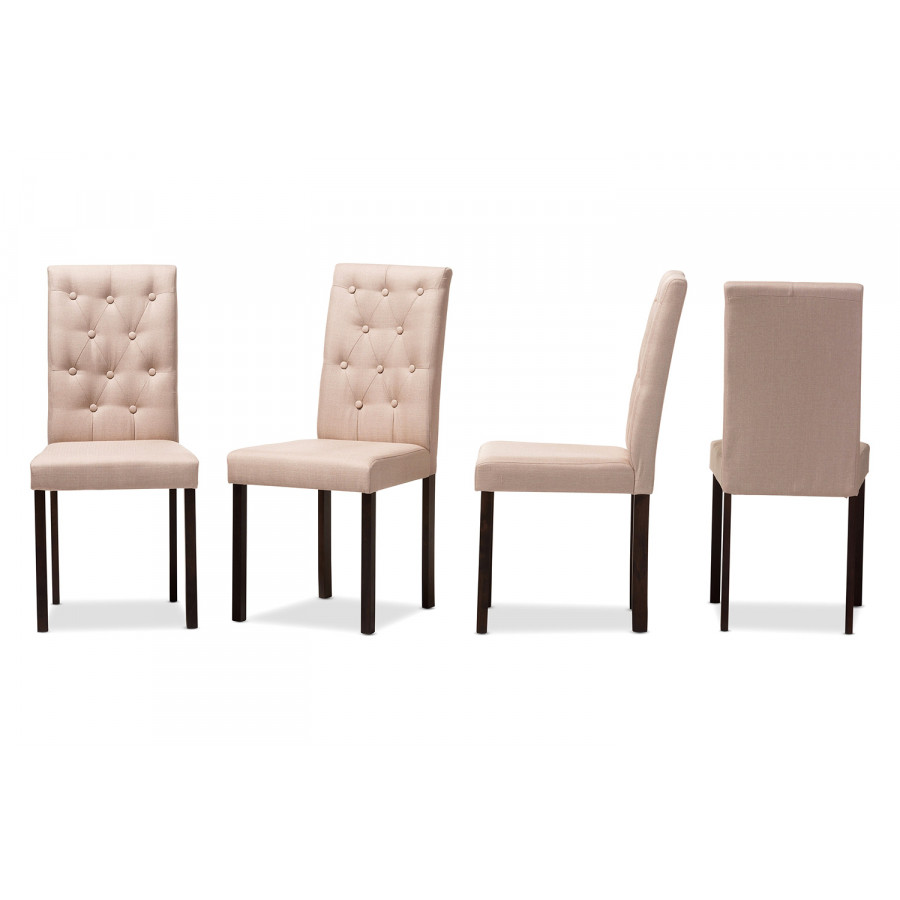 Baxton - Gardner Modern 4-Piece Dining Chair Set