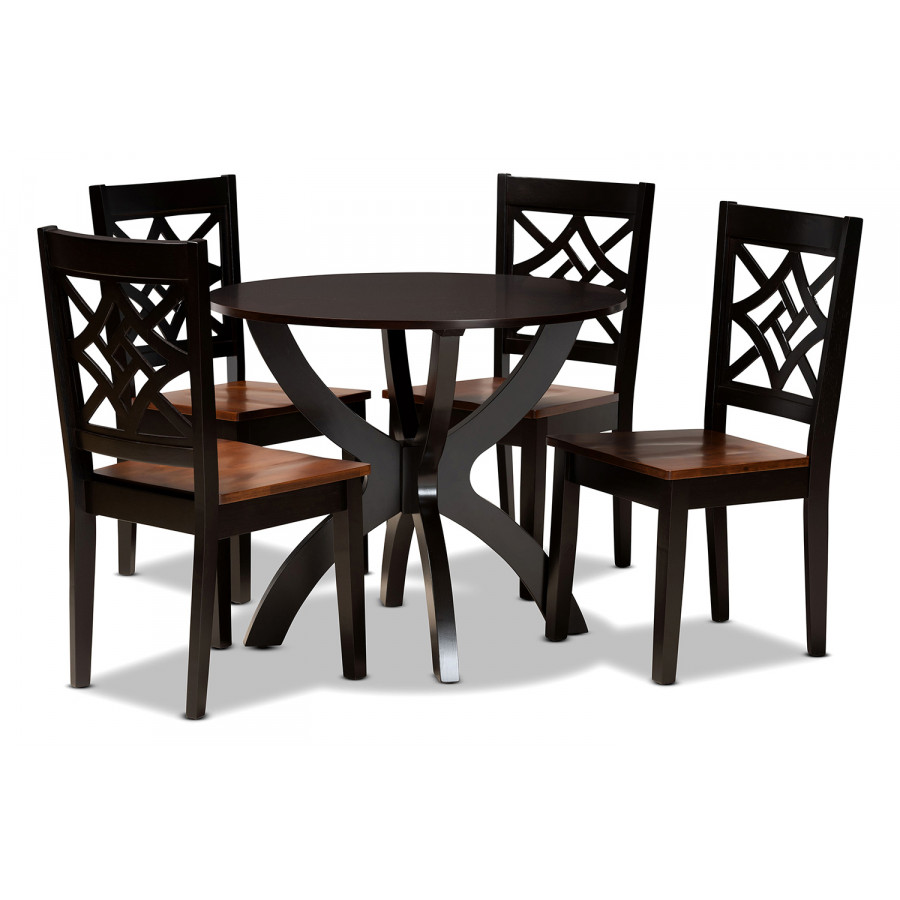 Baxton - Anila Modern 5-Piece Dining Set