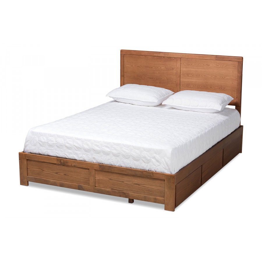 Baxton - Aras Modern 3-Drawer Platform Storage Bed