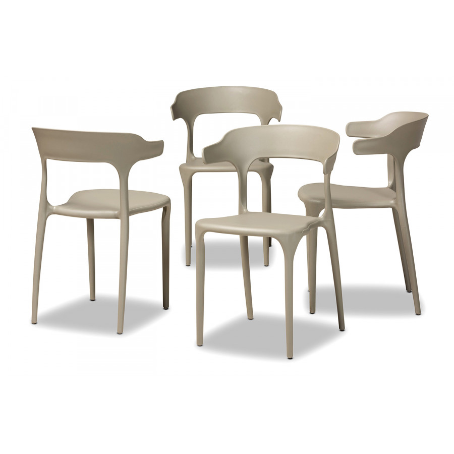 Baxton - Gould Modern 4-Piece Dining Chair Set