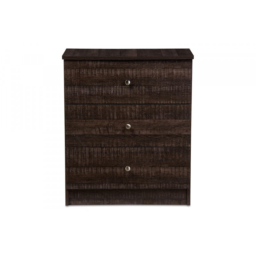 Baxton - Decon Modern 3-Drawer Storage Chest