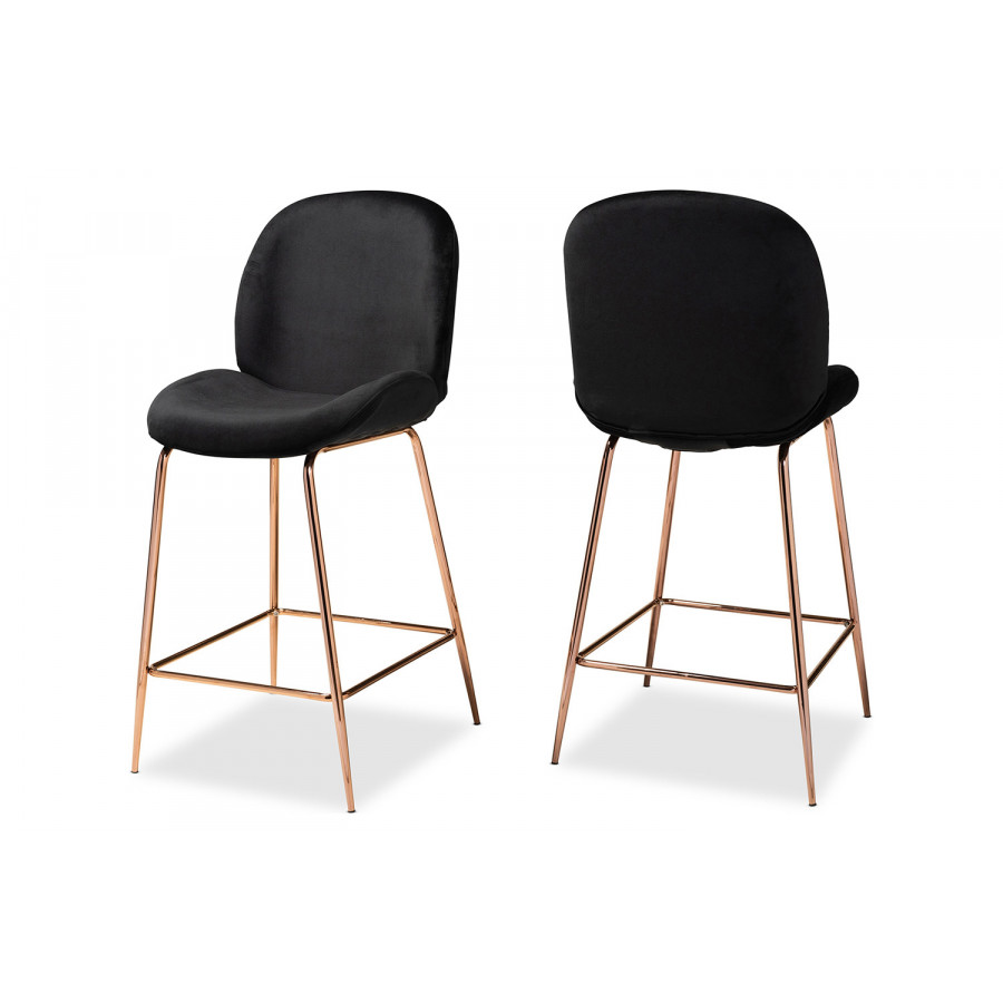 Baxton - Lander Modern 2-Piece Counter Stool Set