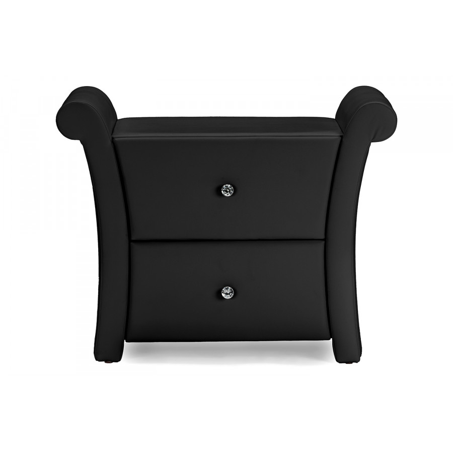 Baxton - Victoria 2 Storage Drawers Nightstand Bedside Table