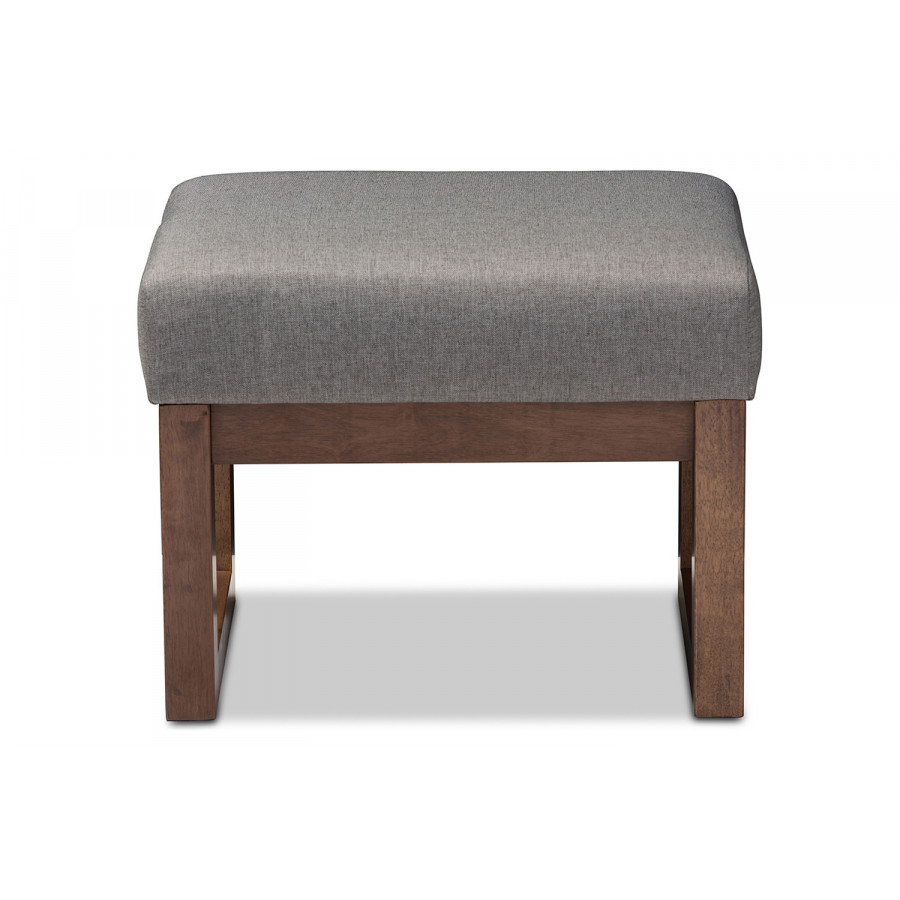 Baxton - Yashiya Mid-century Retro Modern Ottoman Stool