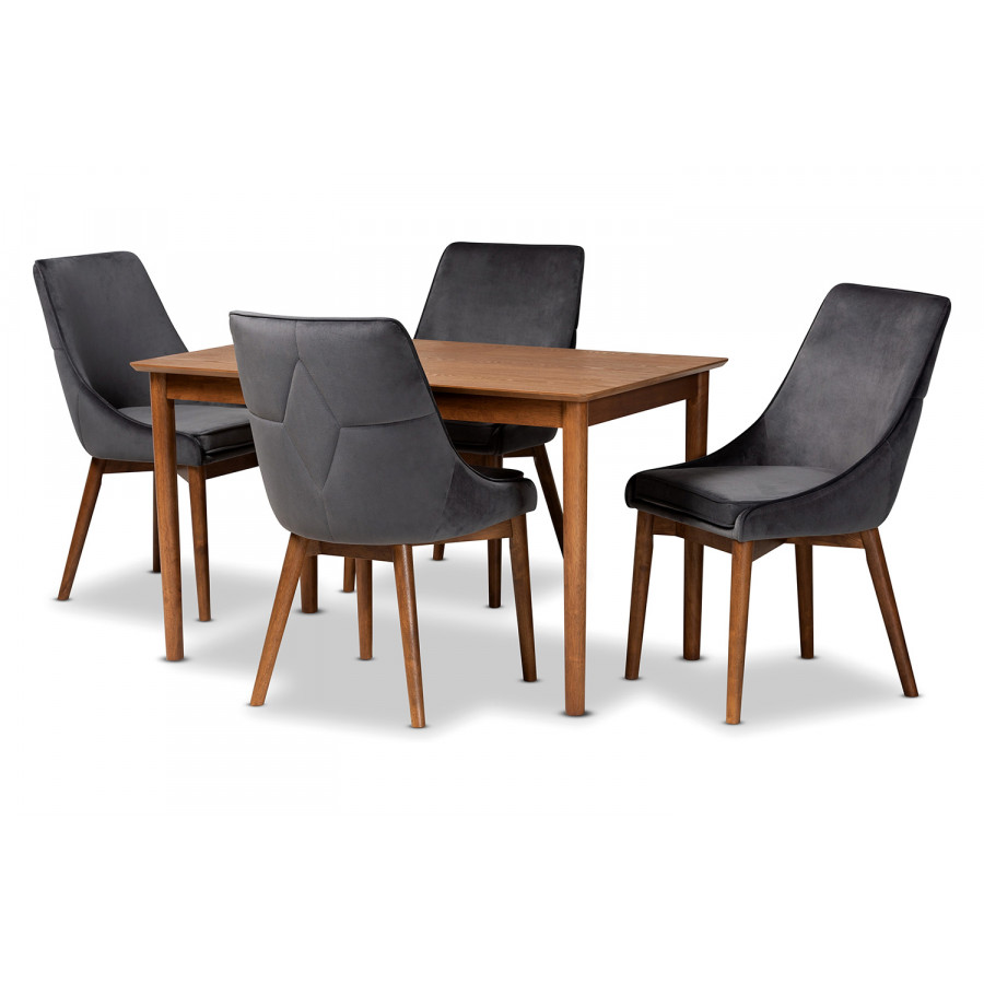 Baxton - Gilmore Modern 5-Piece Dining Set