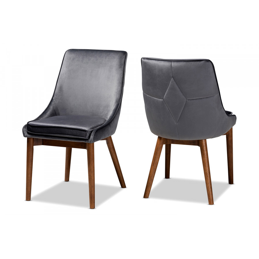 Baxton - Gilmore Modern 2-Piece Dining Chair Set