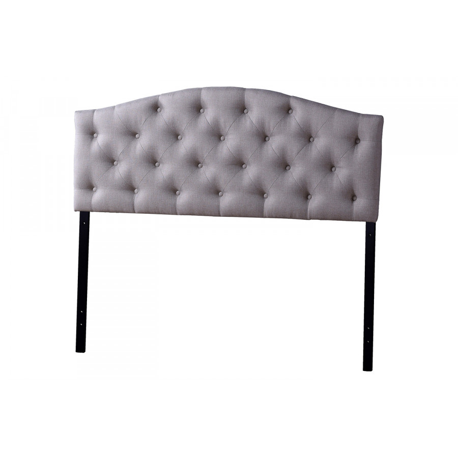 Baxton - Myra Modern Scalloped Headboard Queen Size