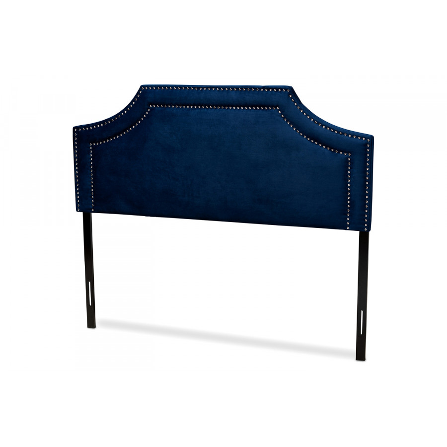 Baxton - Avignon Modern Navy Blue Headboard Full Size