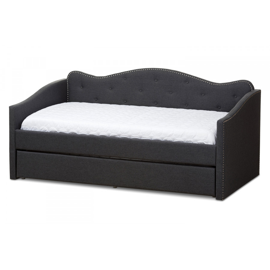 Baxton - Kaija Modern Daybed with Trundle