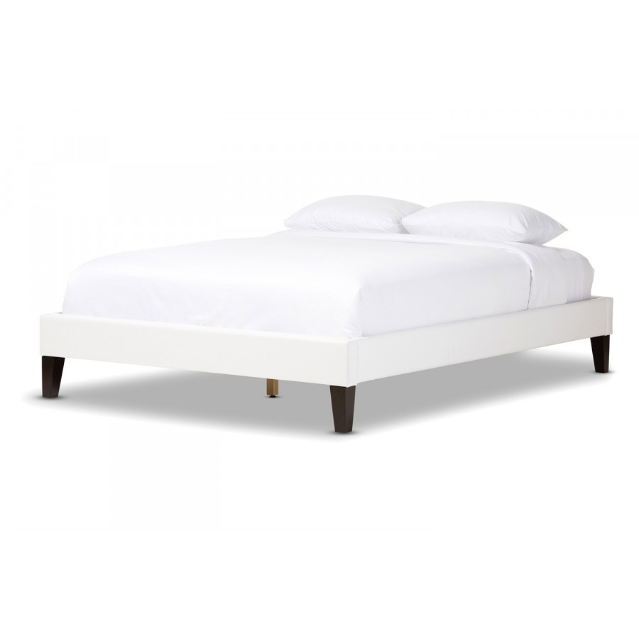 Baxton - Lancashire Modern Bed Frame With Tapered Legs King Size