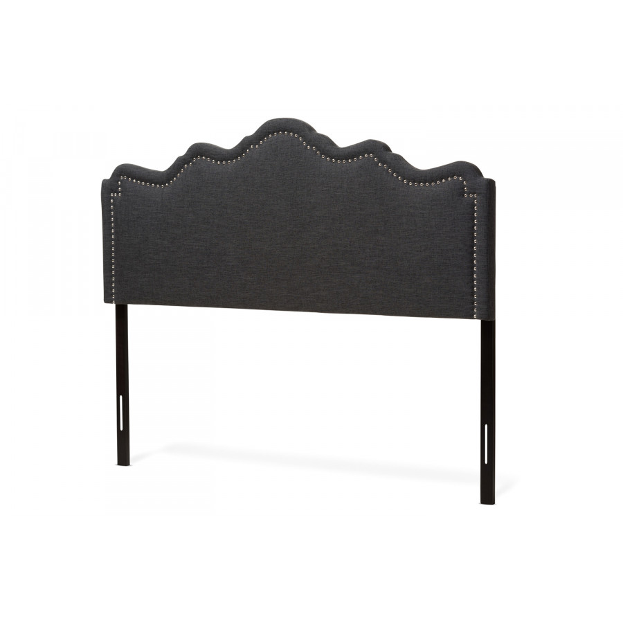 Baxton - Nadeen Modern Dark Gray Headboard Full Size