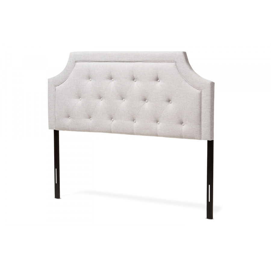 Baxton - Mars Modern Grayish Beige Headboard Full Size