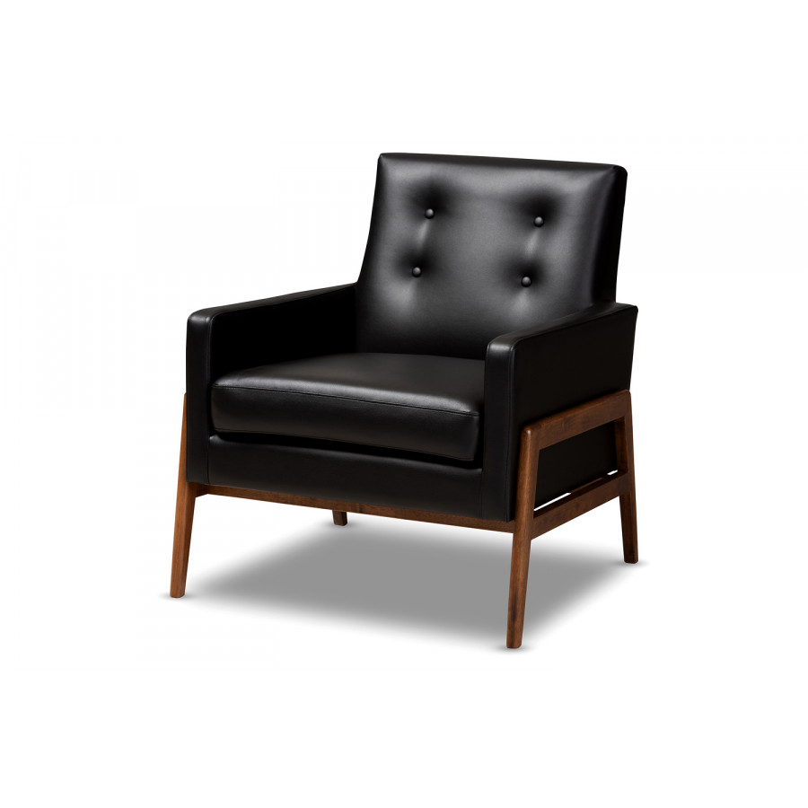 Baxton - Perris Mid-Century Modern Lounge Chair