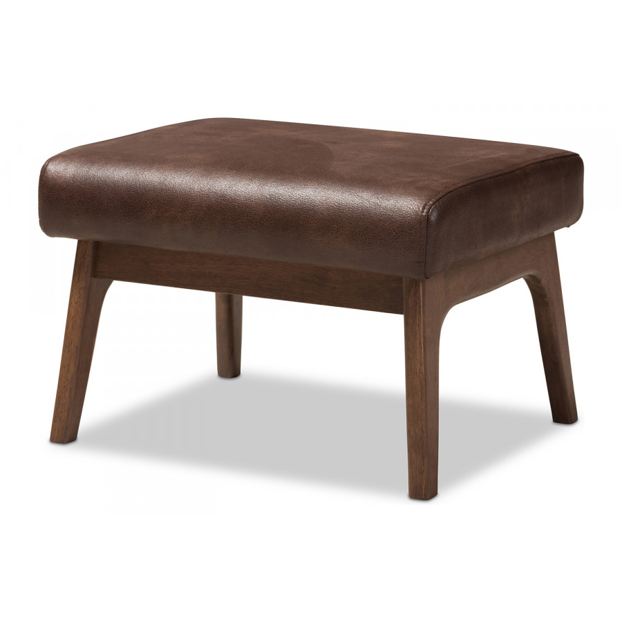 Baxton - Bianca Mid-Century Modern Ottoman