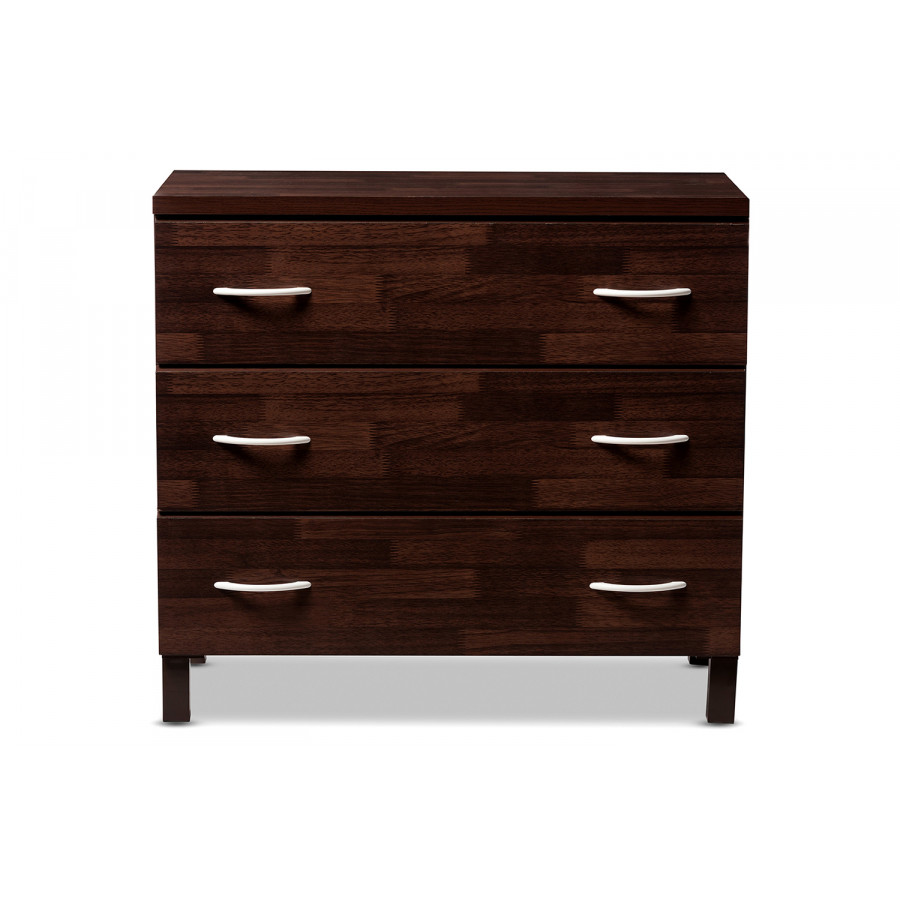 Baxton - Maison Modern 3-Drawer Storage Chest