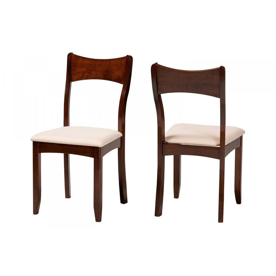 Baxton - Adreana Mid-Century Modern 2-Piece Dining Chair Set