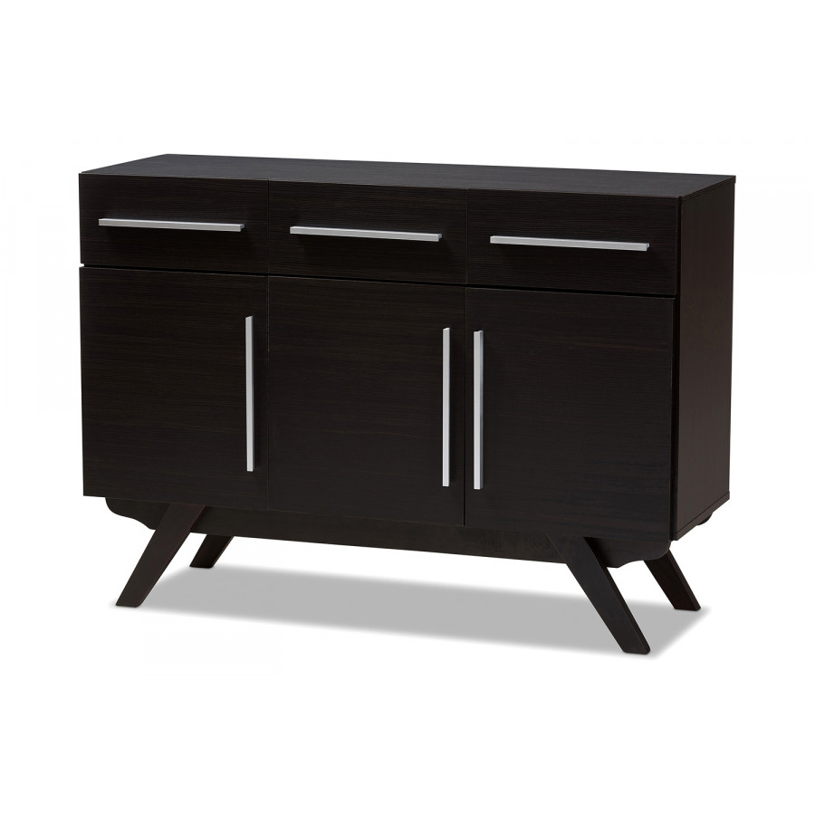 Baxton - Ashfield Mid-Century Modern 3-Drawer Sideboard