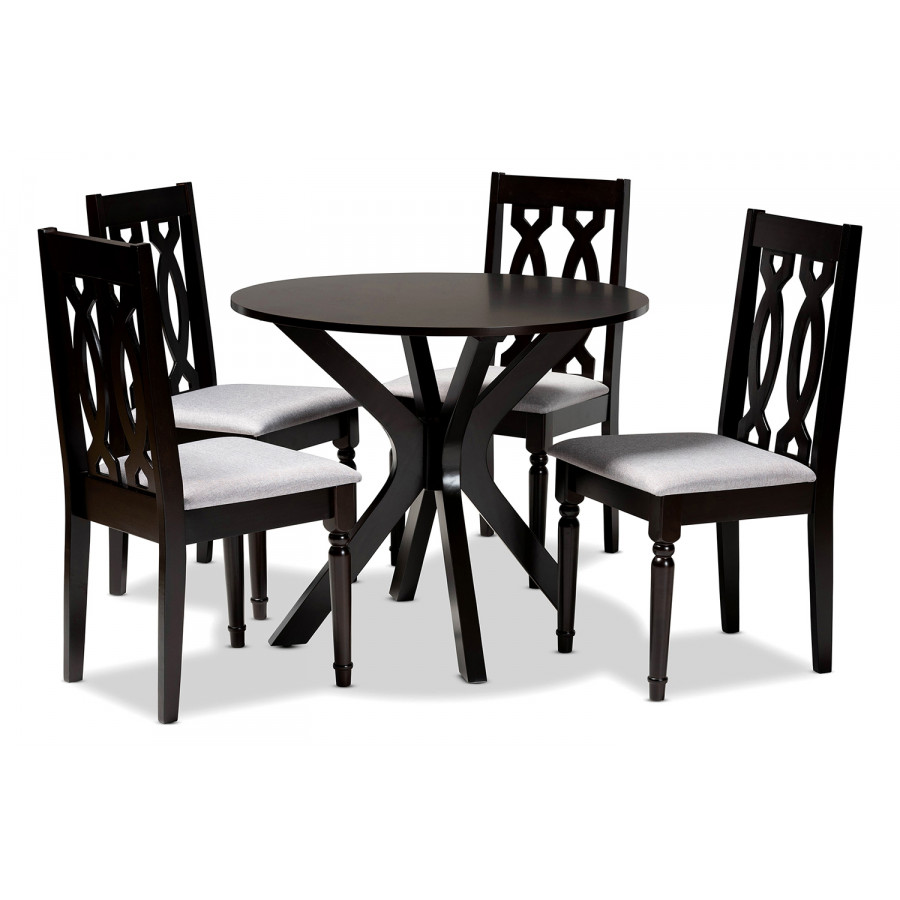 Baxton - Callie Modern 5-Piece Dining Set