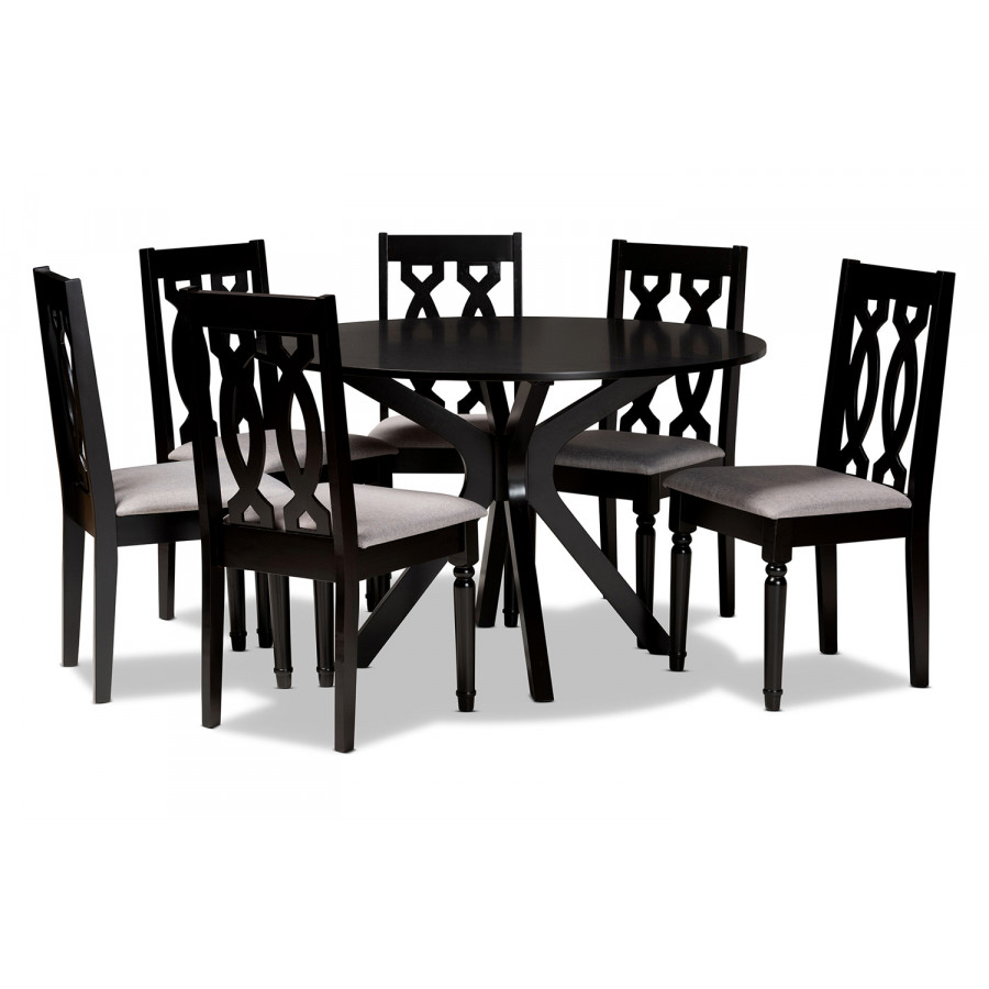 Baxton - Callie Modern 7-Piece Dining Set