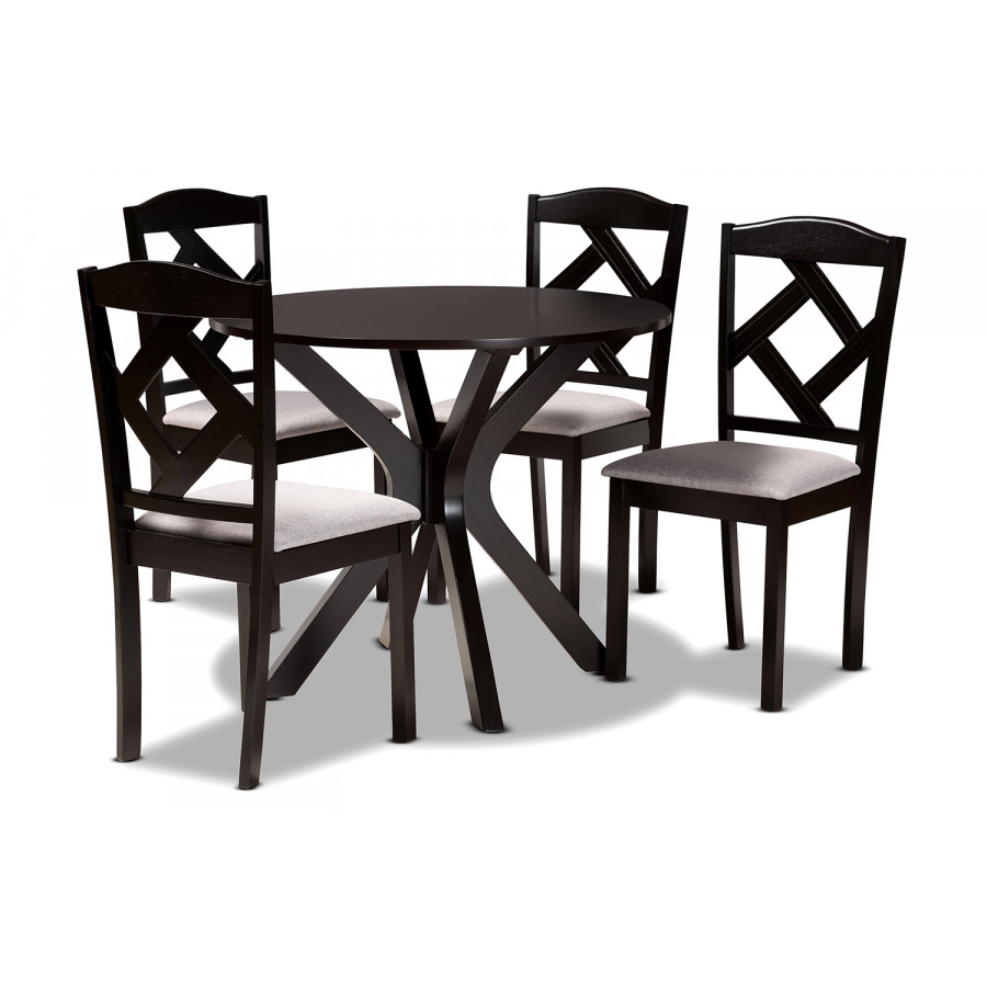 Baxton - Carlin Modern 5-Piece Dining Set