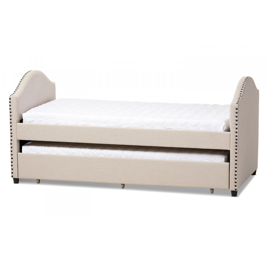 Baxton - Alessia Modern Daybed with Guest Trundle Bed