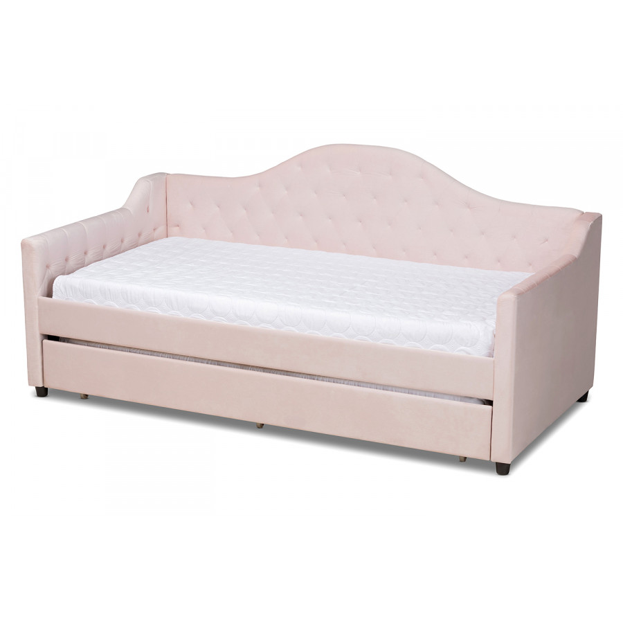 Baxton - Perry Modern Twin Size Daybed with Trundle