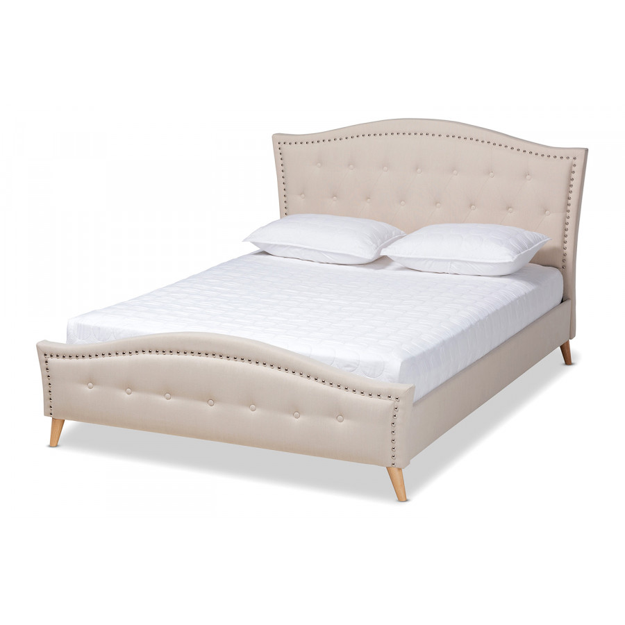 Baxton - Felisa Modern King Size Platform Bed
