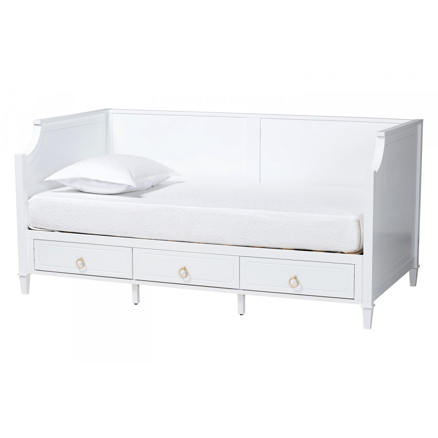 Baxton - Lowri 3-Drawer Daybed