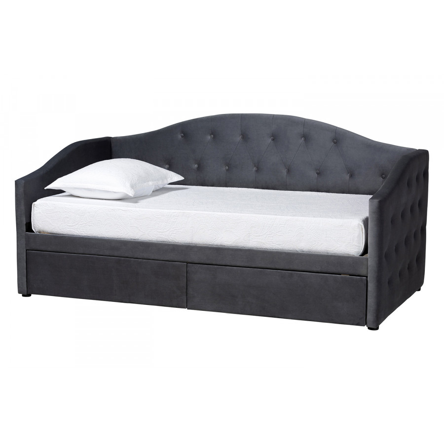 Baxton - Mansi Modern 2-Drawer Daybed