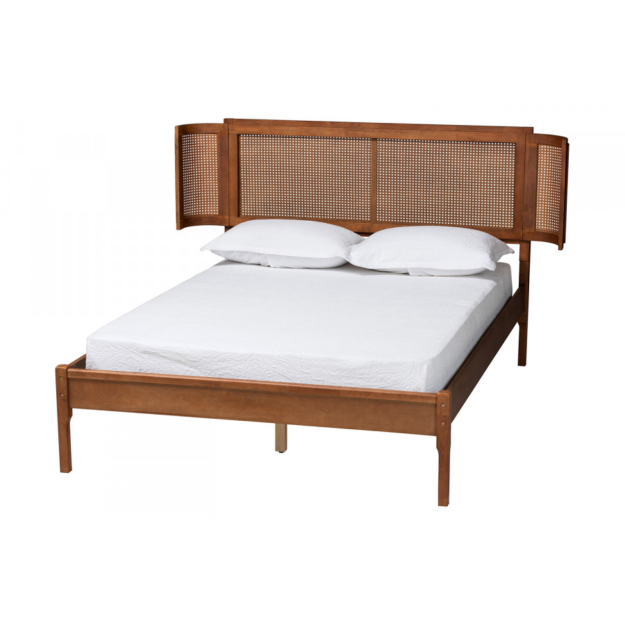 Baxton - Eridian Mid-Century Modern Platform Bed