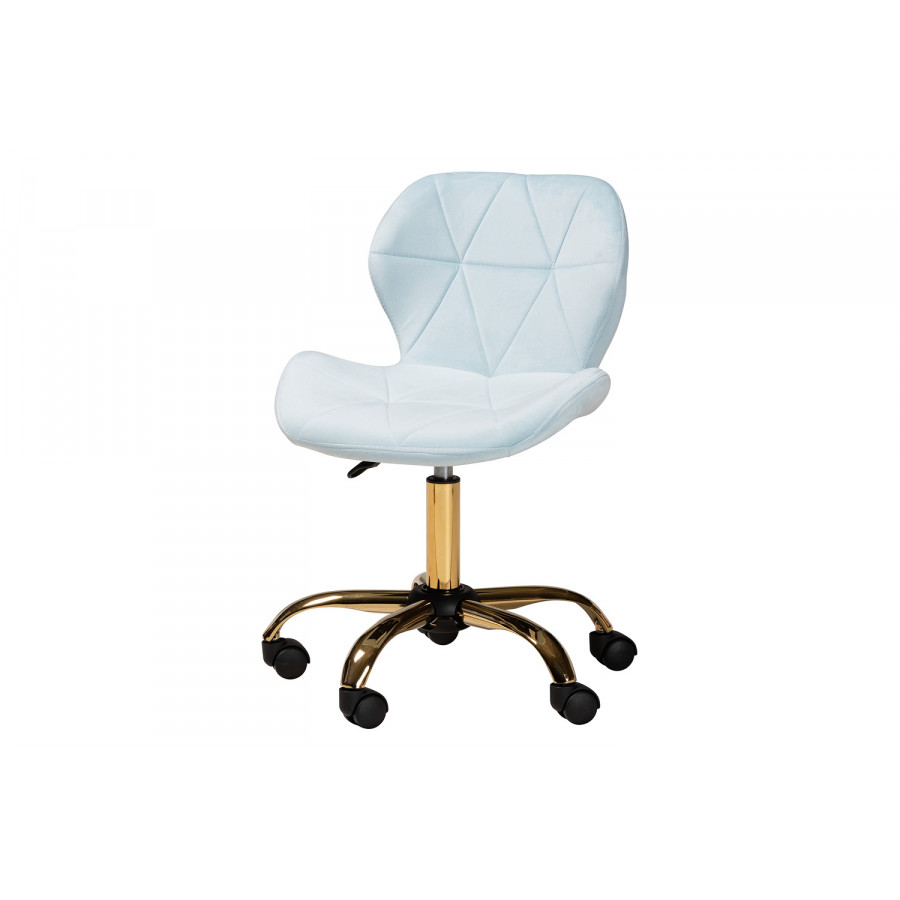 Baxton - Savara Contemporary Glam Swivel Office Chair