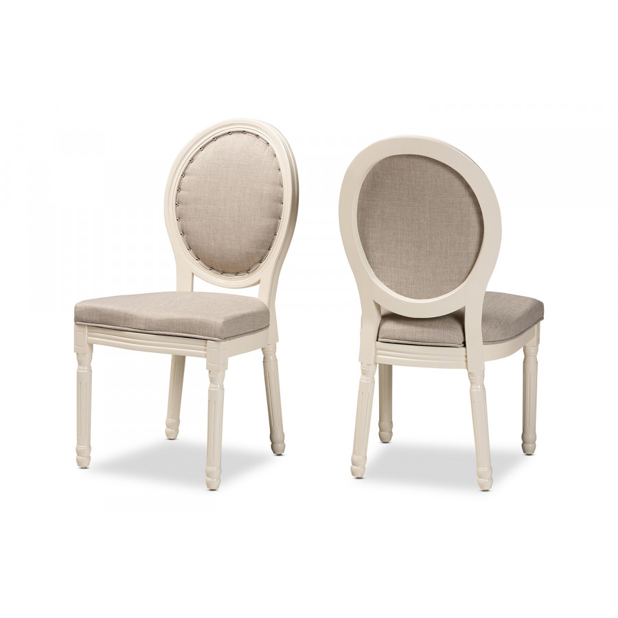 Baxton - Louis 2-Piece Dining Chair Set