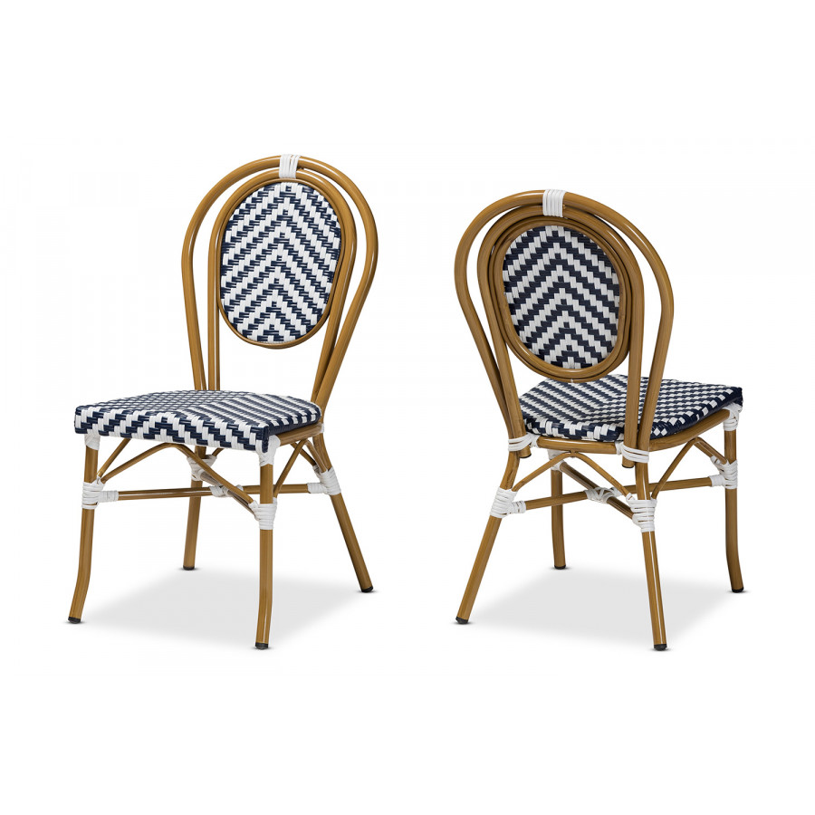 Baxton - Alaire 2-Piece Bistro Dining Chair Set