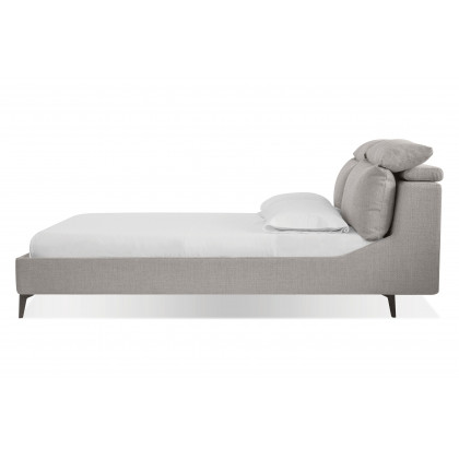 Mobital Chillout King Size Bed - Stone Boucle, Fabric