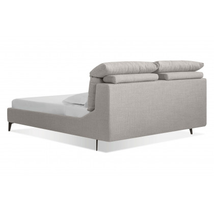 Mobital Chillout King Size Bed - Stone Boucle, Fabric