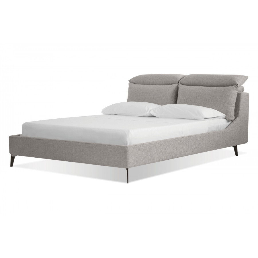 Mobital Chillout Queen Size Bed - Stone Boucle, Fabric