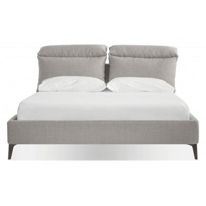 Mobital Chillout Queen Size Bed - Stone Boucle, Fabric
