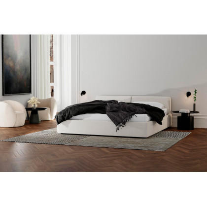 Mobital Cloud 9 Queen Size Bed - Cream Boucle, Fabric