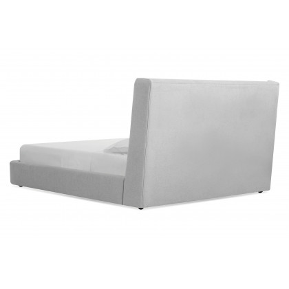 Mobital Cove King Size Bed - Gray Chenille, Fabric